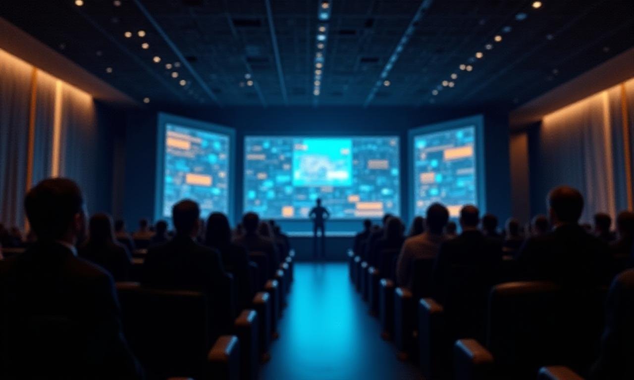 Modern financial conference hall