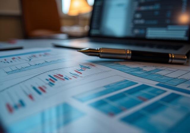 Professional financial analyst reviewing market volatility and risk metrics